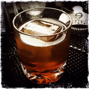 Vieux Carre Cocktail, served in a rocks glass. Photo © 2014 Douglas M. Ford. All rights reserved.